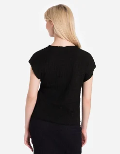 Shirt - Hals - zwart