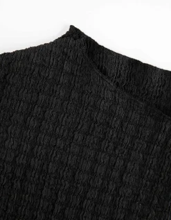 Shirt - Hals - zwart