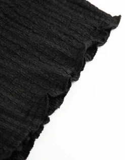 Shirt - Hals - zwart