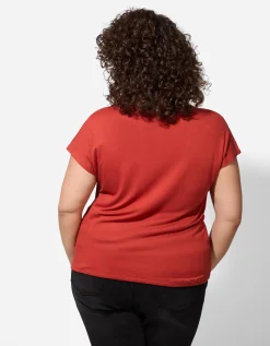 Shirt - Koord - donkerrood