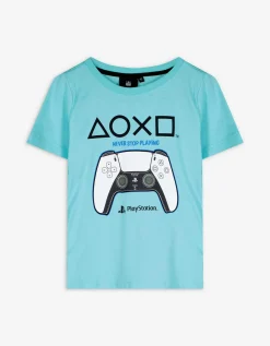 Shirt - PlayStation - lichtblauw