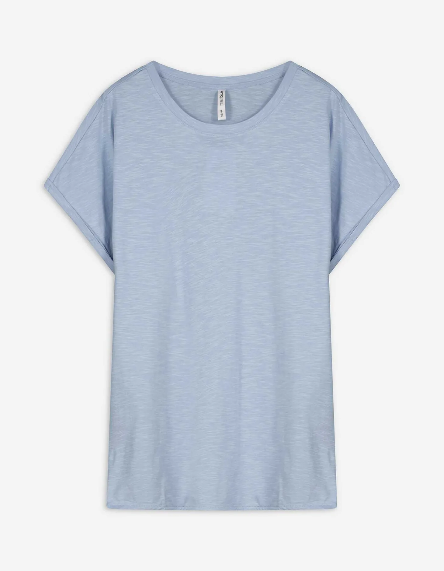 Shirt - Zijsplit - lichtblauw