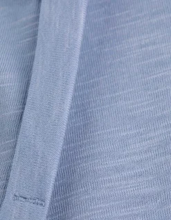 Shirt - Zijsplit - lichtblauw