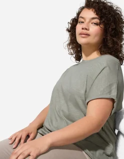 Shirt - Zijsplit - lichtgroen
