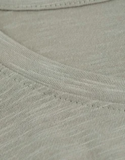 Shirt - Zijsplit - lichtgroen