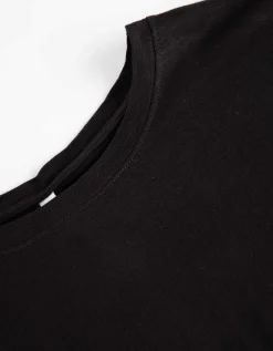 Shirt - Zijsplit - zwart