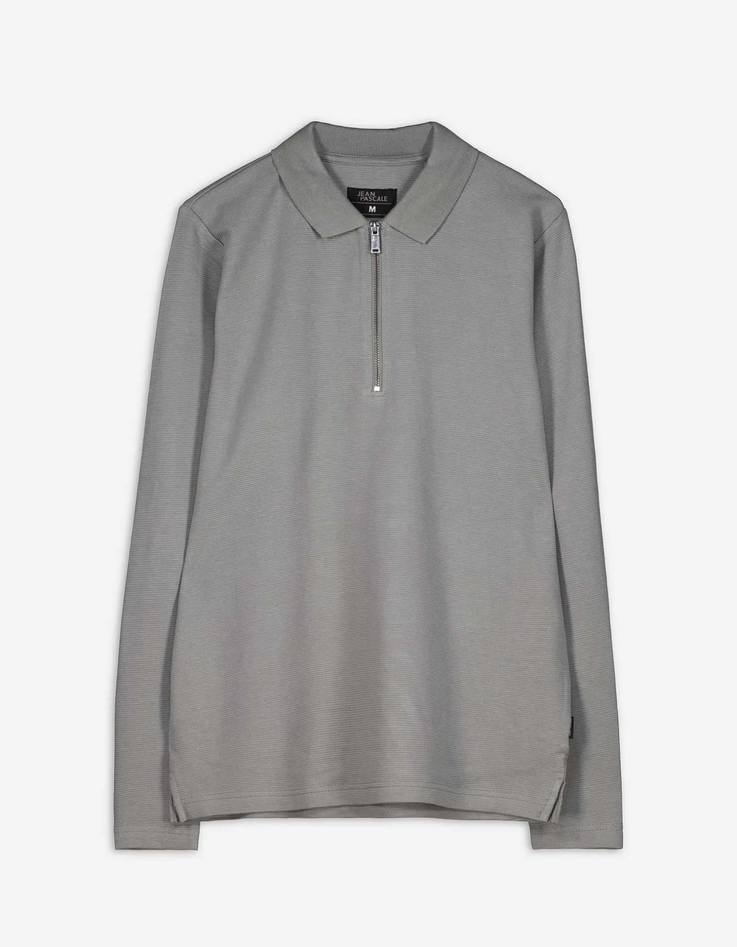 Shirt met lange mouwen - Ritssluiting - groen