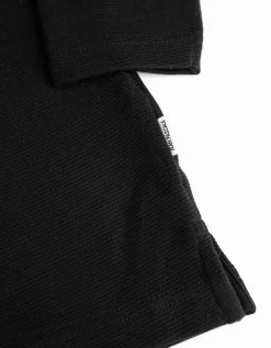 Shirt met lange mouwen - Ritssluiting - zwart