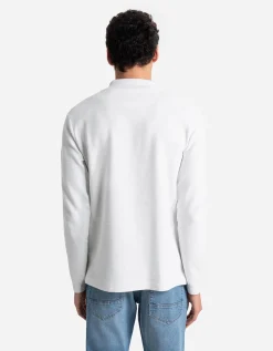 Shirt met lange mouwen - Ritssluiting - wit