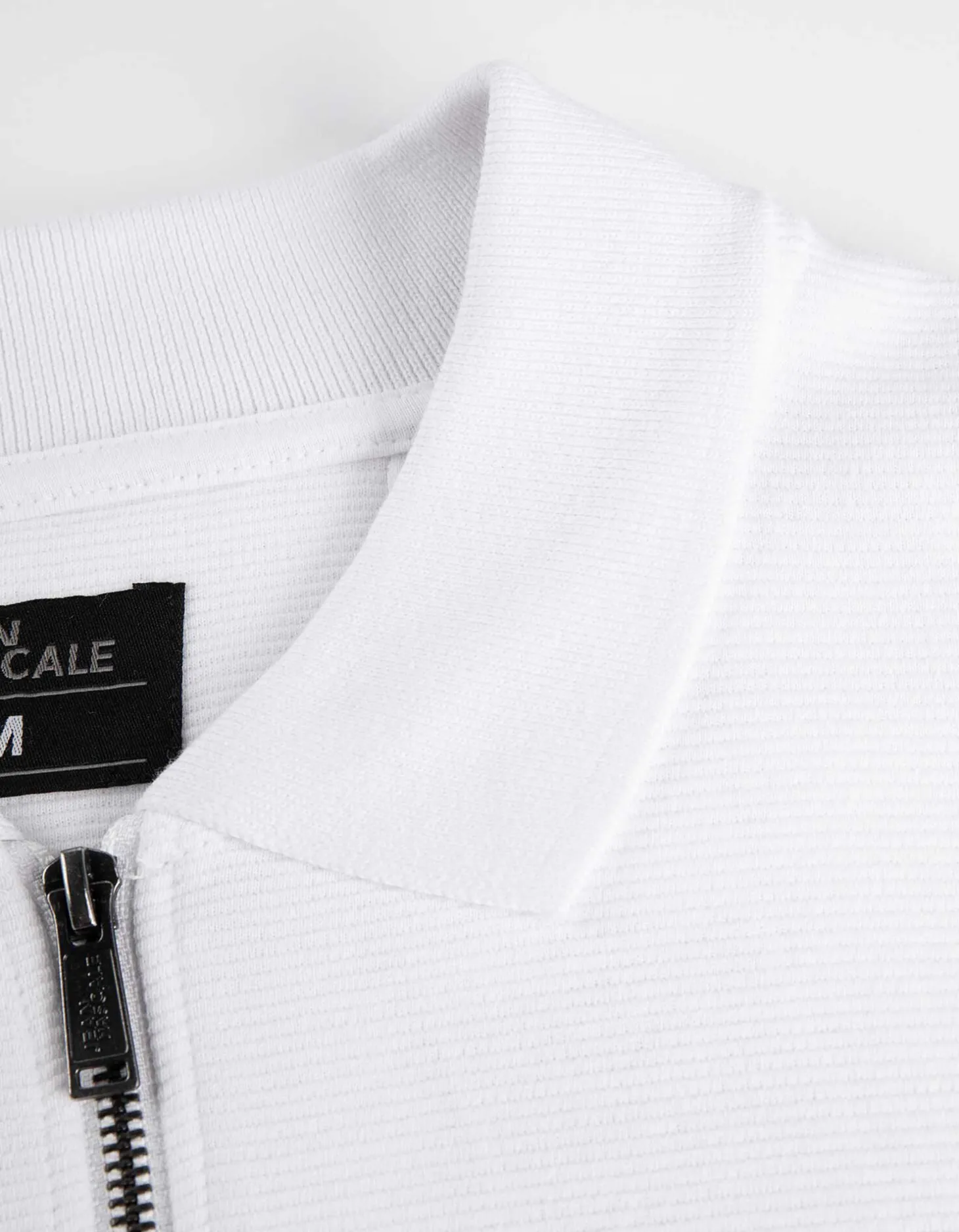 Shirt met lange mouwen - Ritssluiting - wit