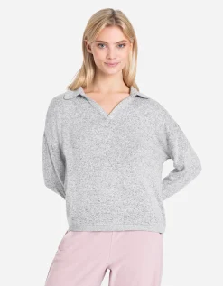 Shirt met lange mouwen - Zachte touch - lichtgrijs