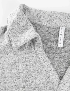 Shirt met lange mouwen - Zachte touch - lichtgrijs