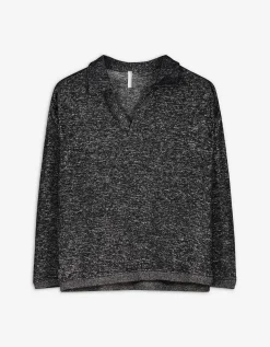 Shirt met lange mouwen - Zachte touch - zwart