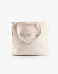 Shopper - Muntvak met rits - beige