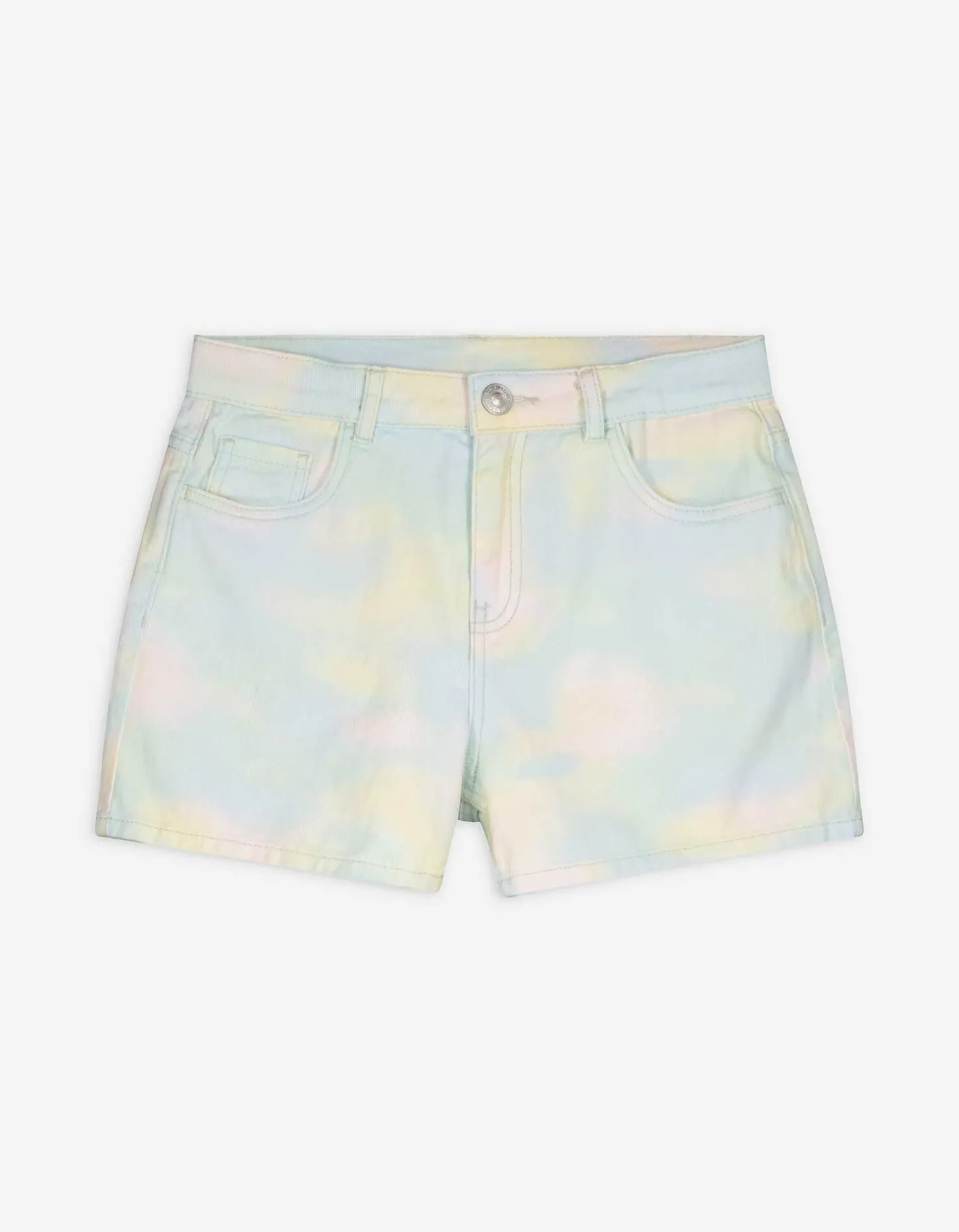 Short - Gebatikt - lichtgeel