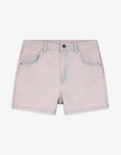 Short - Gekleurd denim - lichtblauw