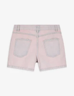 Short - Gekleurd denim - lichtblauw