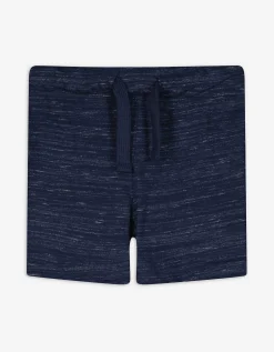 Short - Gem&ecirc;leerd - donkerblauw