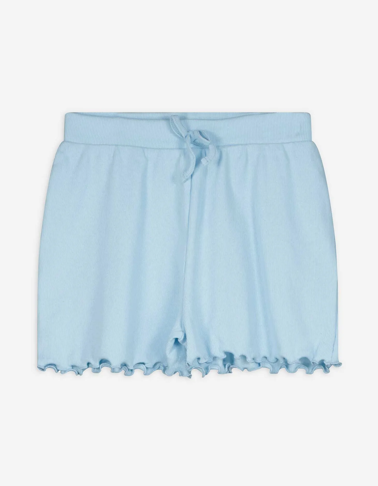 Short - Geschulpte zoom - lichtblauw