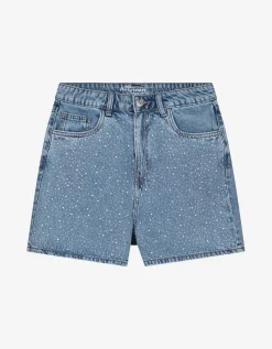 Short - Hoge taille - blauw
