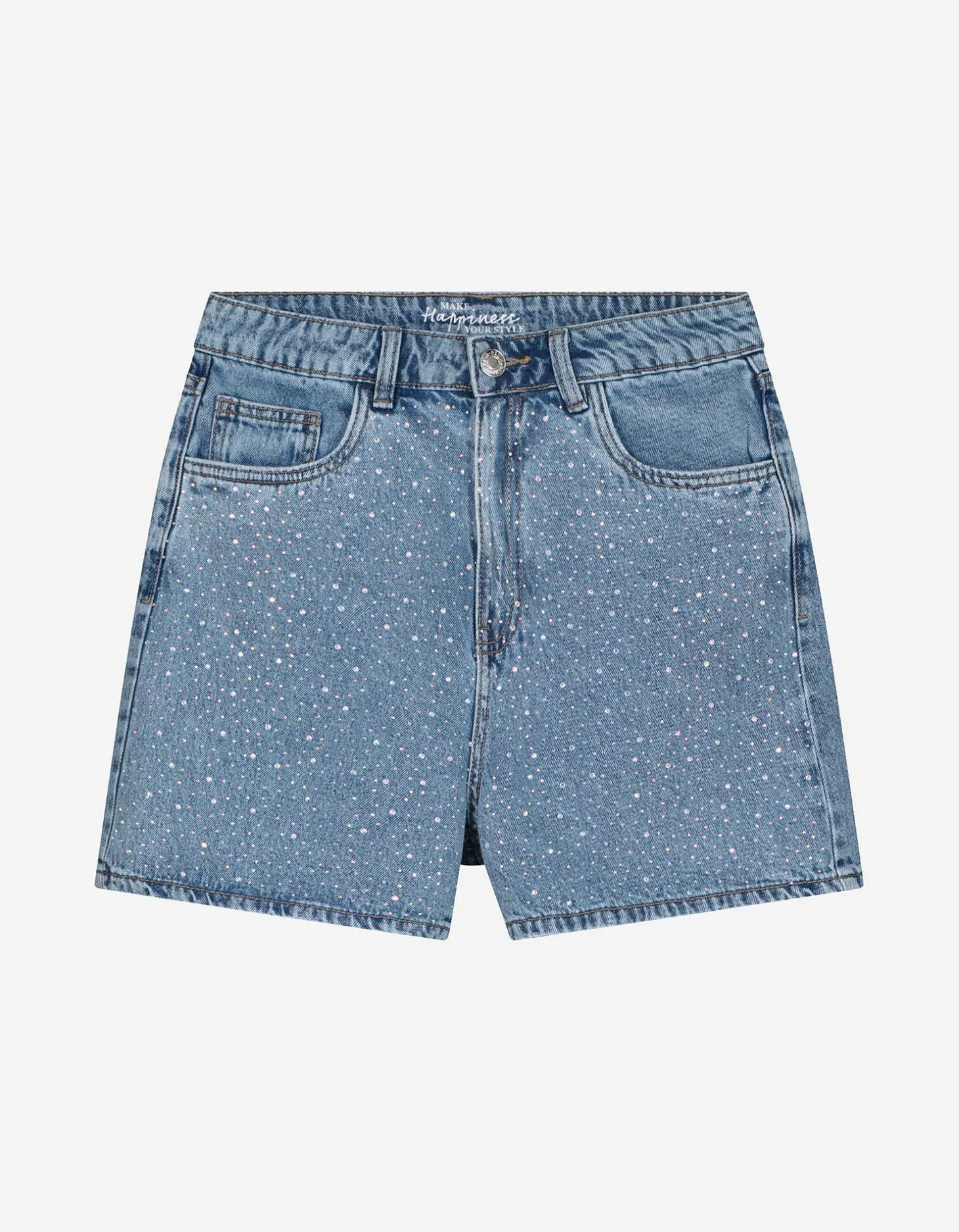 Short - Hoge taille - blauw