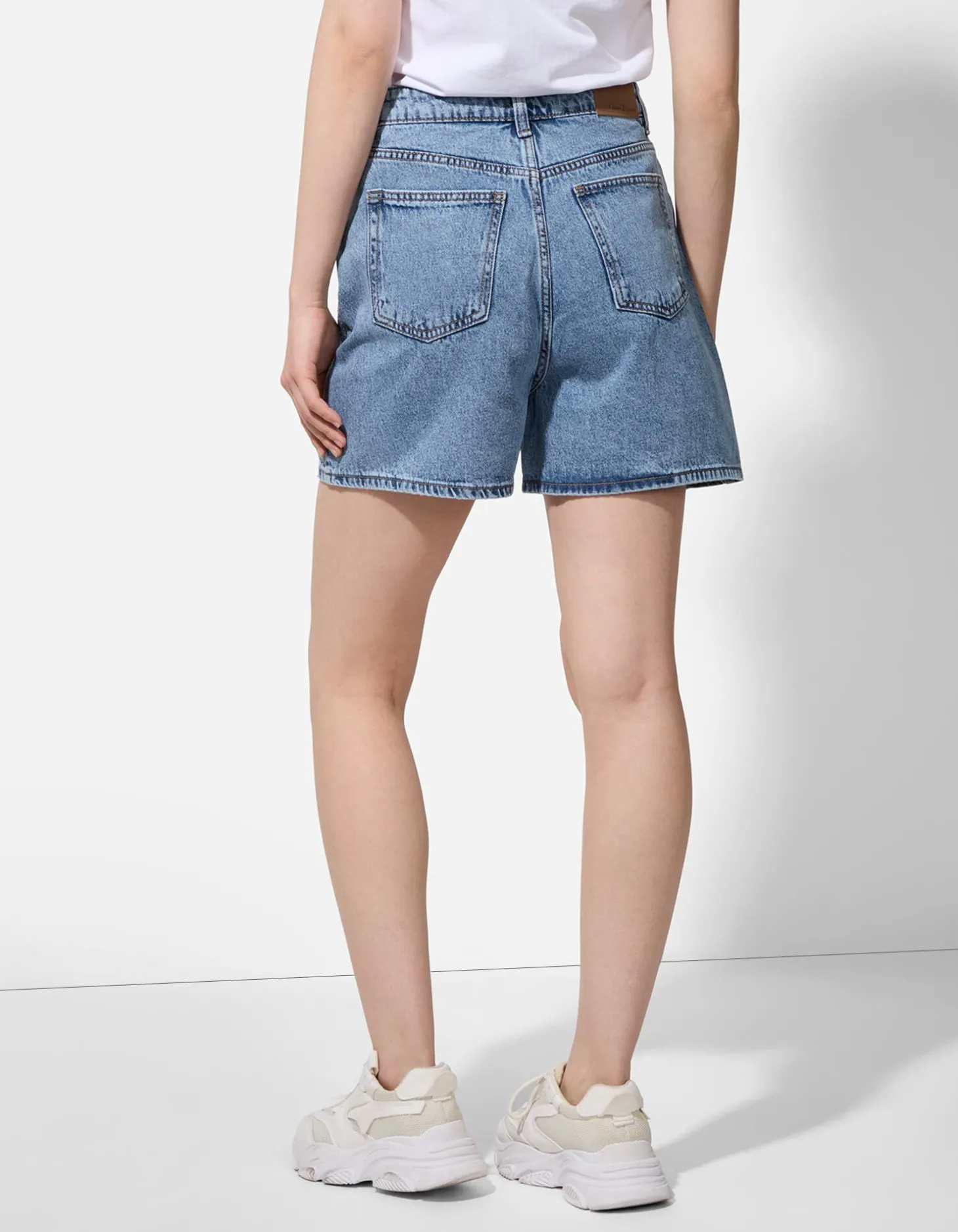 Short - Hoge taille - blauw