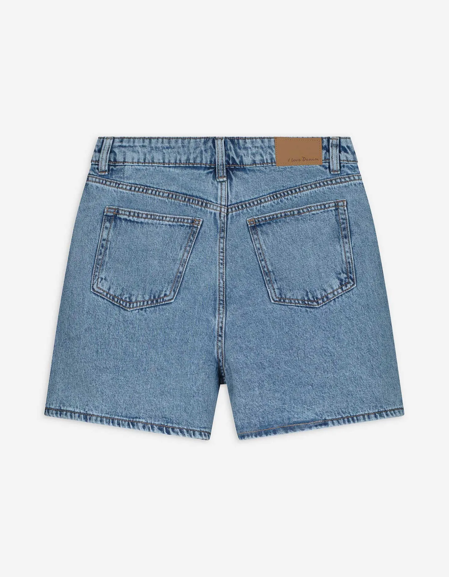 Short - Hoge taille - blauw
