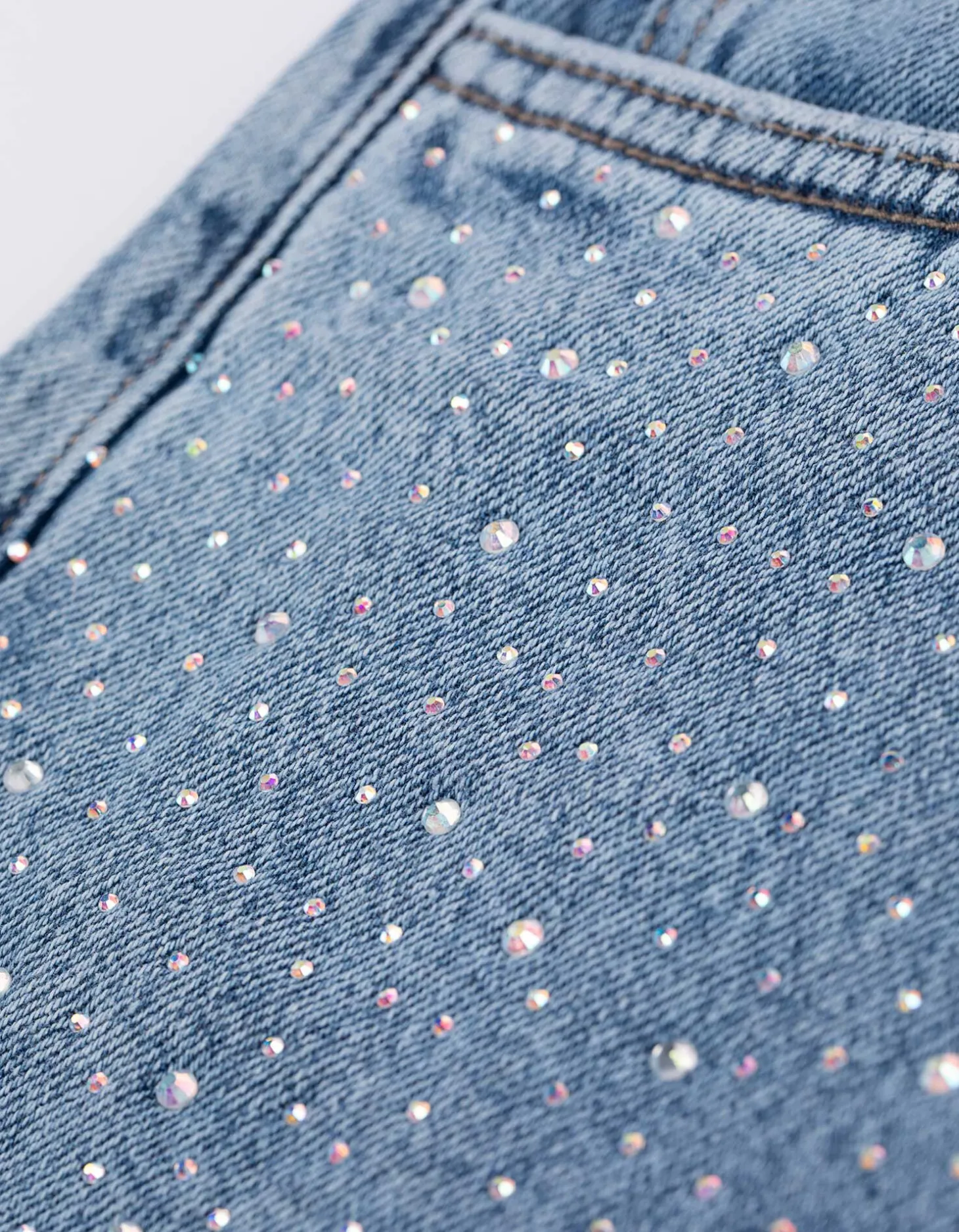 Short - Hoge taille - blauw