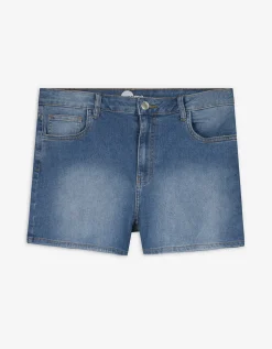 Short - Hoge taille - blauw