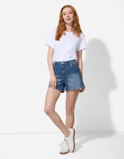 Short - Hoge taille - blauw