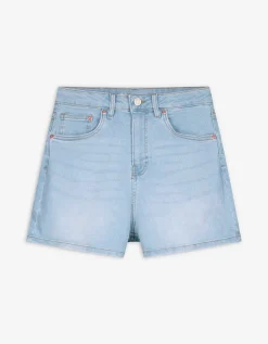 Short - Hoge taille - lichtblauw