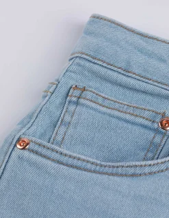 Short - Hoge taille - lichtblauw