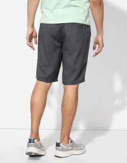 Short - Linnenmix - donkerblauw