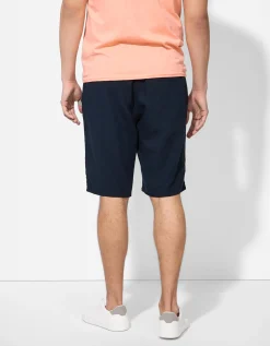 Short - Linnenmix - donkerblauw