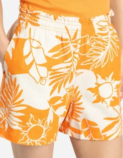 Short - Linnenmix - oranje