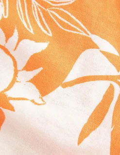 Short - Linnenmix - oranje