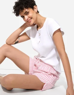 Short - Linnenmix - wit