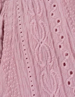 Short - Materiaalmix - roze