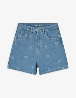 Short - Motief all-over - blauw