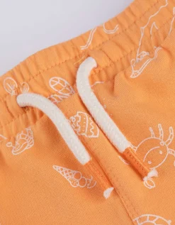 Short - Motief all-over - oranje