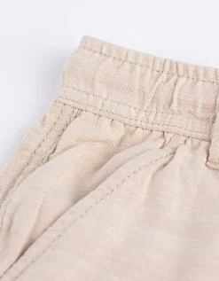 Short - Opgestikte zakken - beige