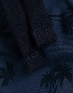 Short - Print all-over - donkerblauw