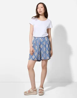 Short - Print all-over - lichtblauw