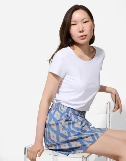 Short - Print all-over - lichtblauw