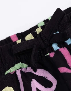 Short - Print all-over - zwart