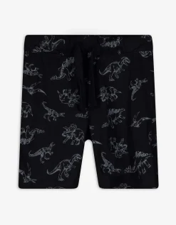 Short - Print all-over - zwart
