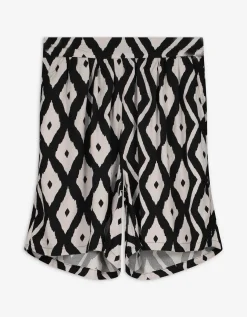 Short - Print all-over - zwart