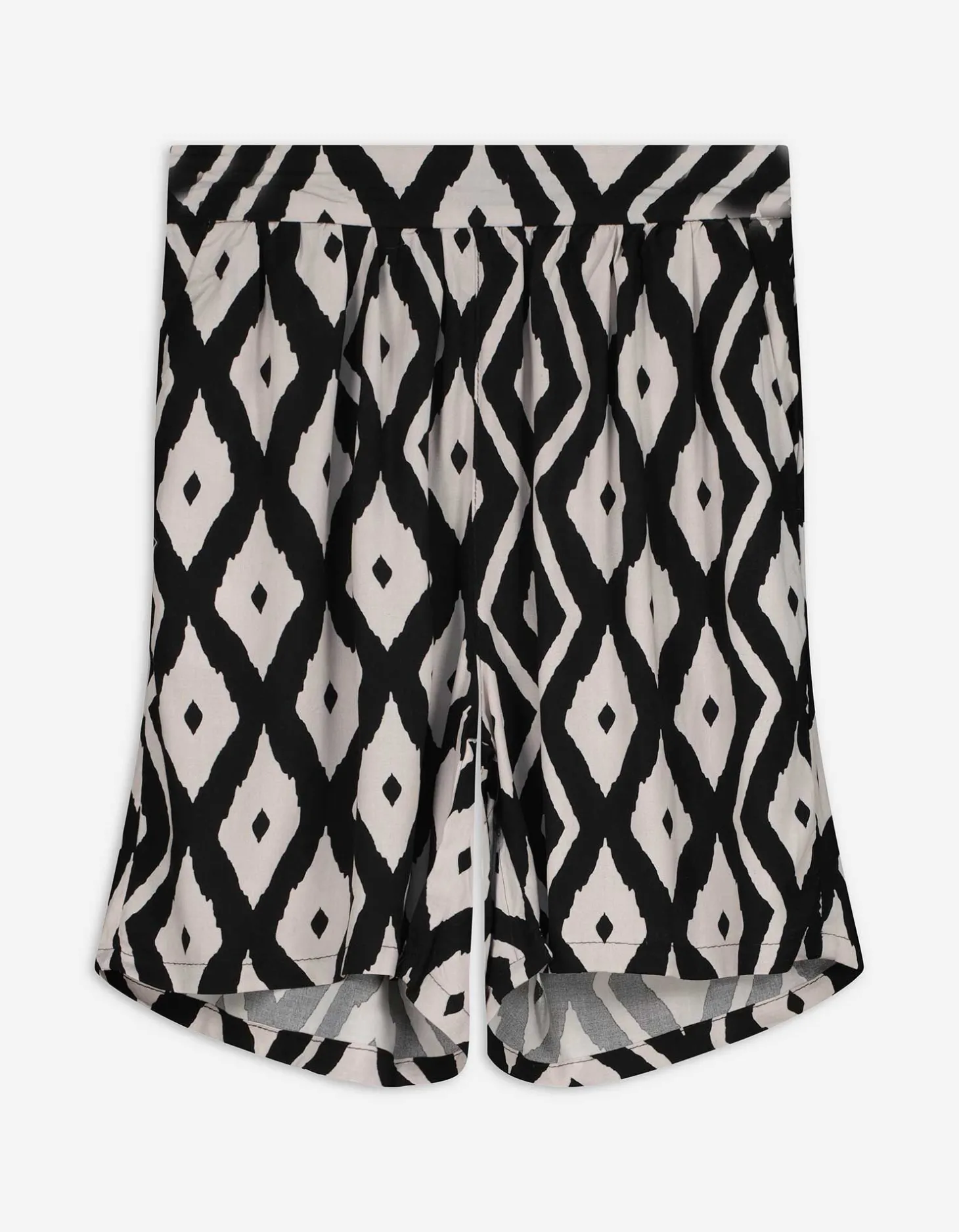 Short - Print all-over - zwart