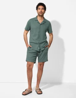 Short - Regular fit - donkergroen