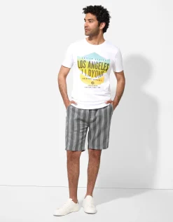 Short - Strepen - groen